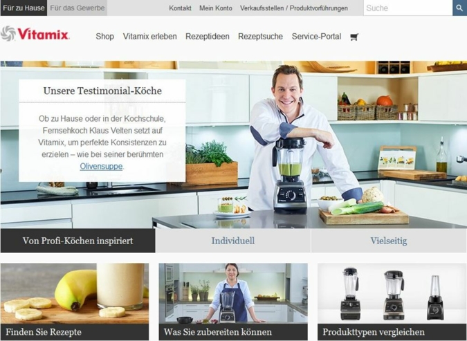 Vitamix Website