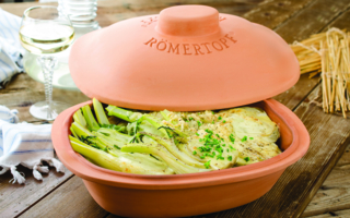 Römertopf_Fenchel mit Käsehaupe
