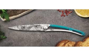 Deejo Tattoo Fisch Blau